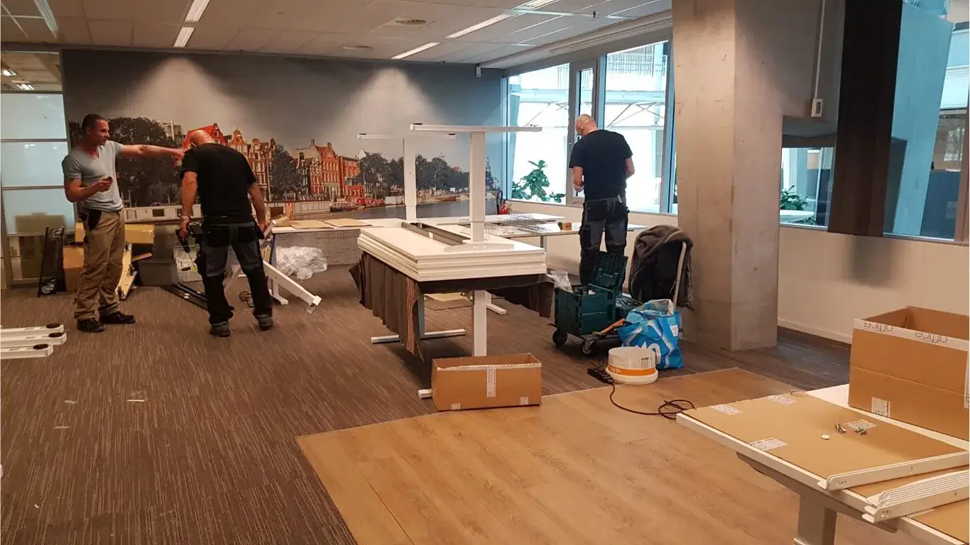 Vernieuwd kantoor na een renovatie en herinrichting