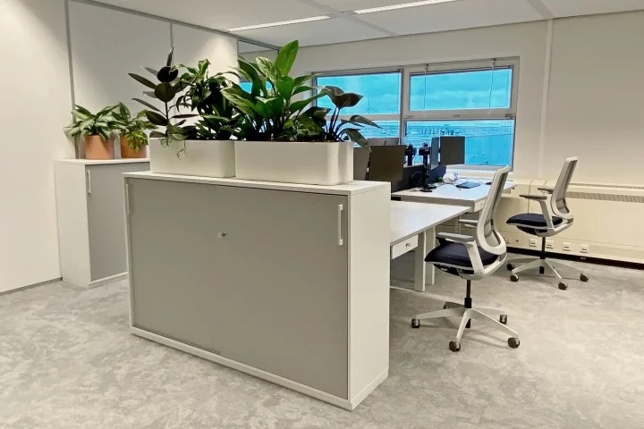 Kantoorinterieur Evos Amsterdam ontwerp Perla Kantoorinrichting